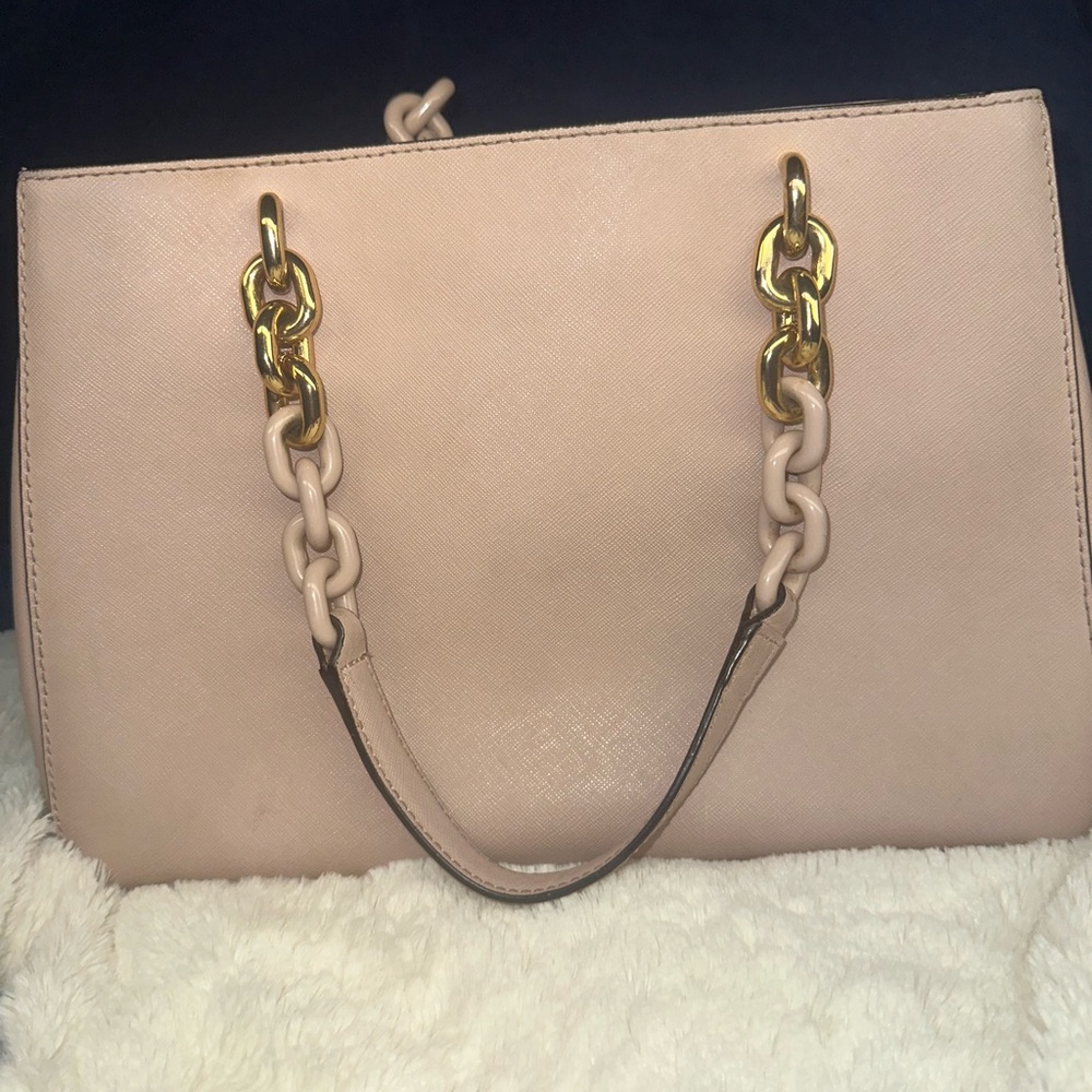 Michael Kors Blush Satchel with Gold Accents - Picture 3 of 8